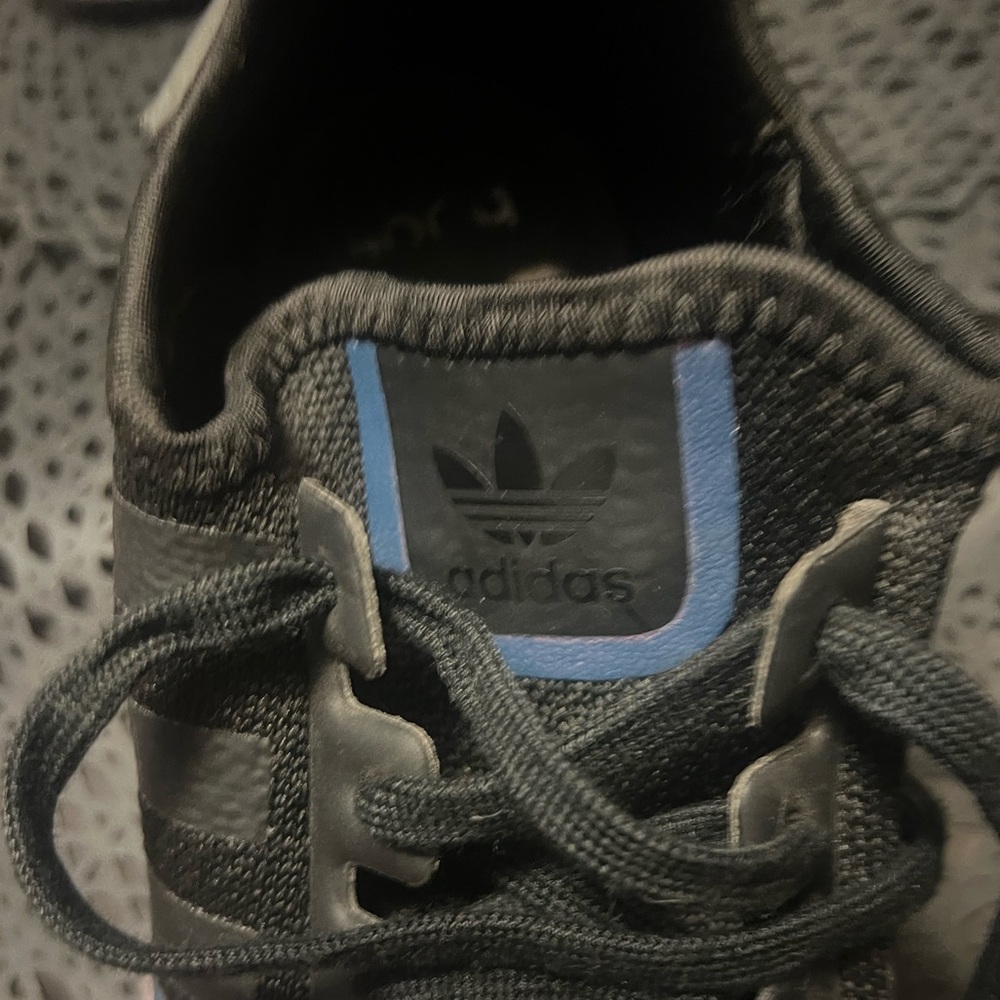 Adidas NMD_R1 Black and Purple Mens Sneakers - Picture 7 of 12